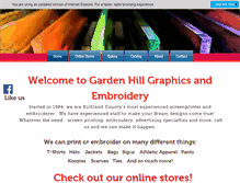 Tablet Screenshot of gardenhillgraphics.com